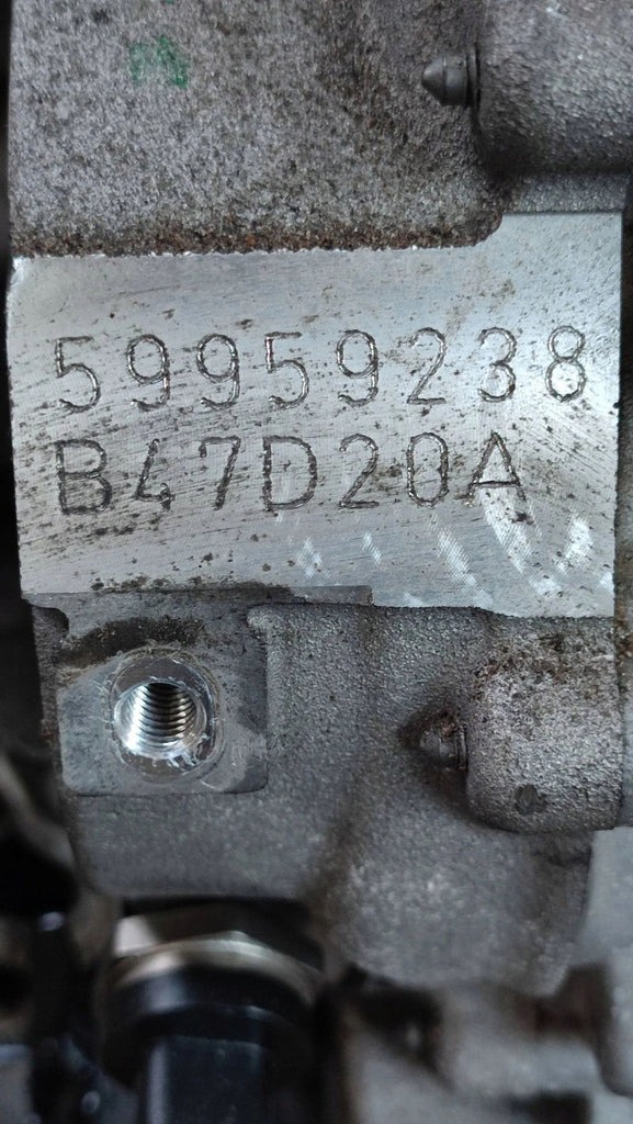 Motor BMW X3 F25 B47D20A 2.0 2015 Diesel Engine Unkomplett