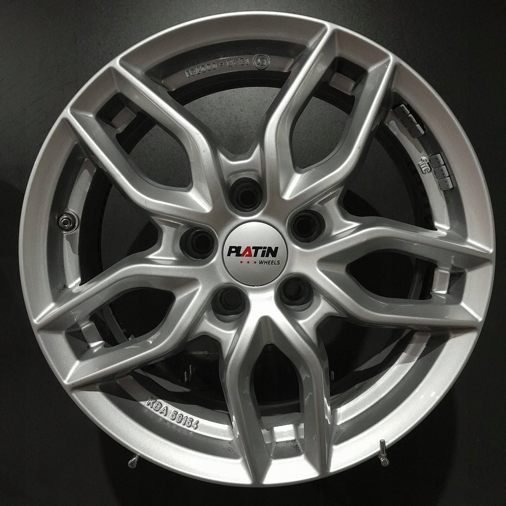 4x Alufelge 16 Zoll 6.5" 5x112 33ET Glanz Silber KBA50154 Audi Q3 Rim Wheel FEL5097724389ax
