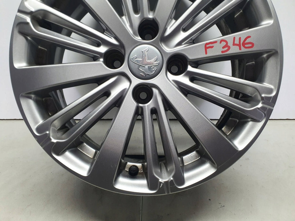 1x Alufelge 16 Zoll 6.0" 4x108 23ET Glanz Schwarz 9808137577 Peugeot 208 I FEL8002399983zq