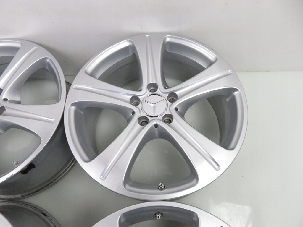 4x Alufelge 18 Zoll 8.0" 5x112 43ET Glanz Silber A2134011400 Mercedes-Benz W213 FEL4147815788tv
