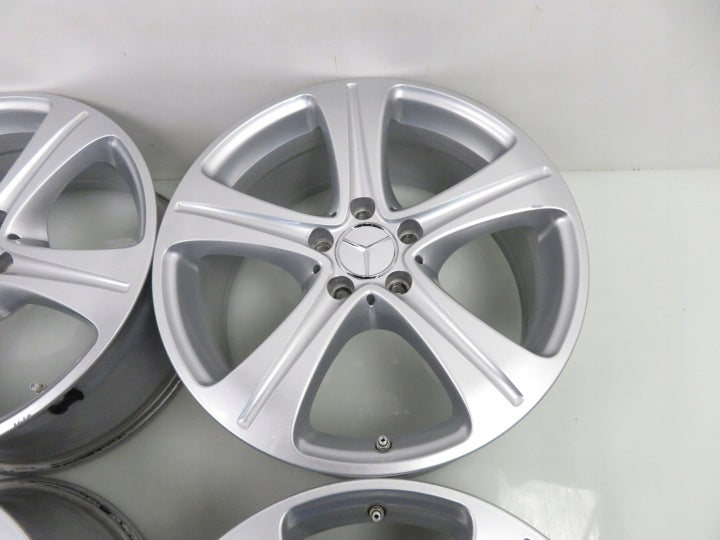 4x Alufelge 18 Zoll 8.0" 5x112 43ET Glanz Silber A2134011400 Mercedes-Benz W213 FEL4147815788tv