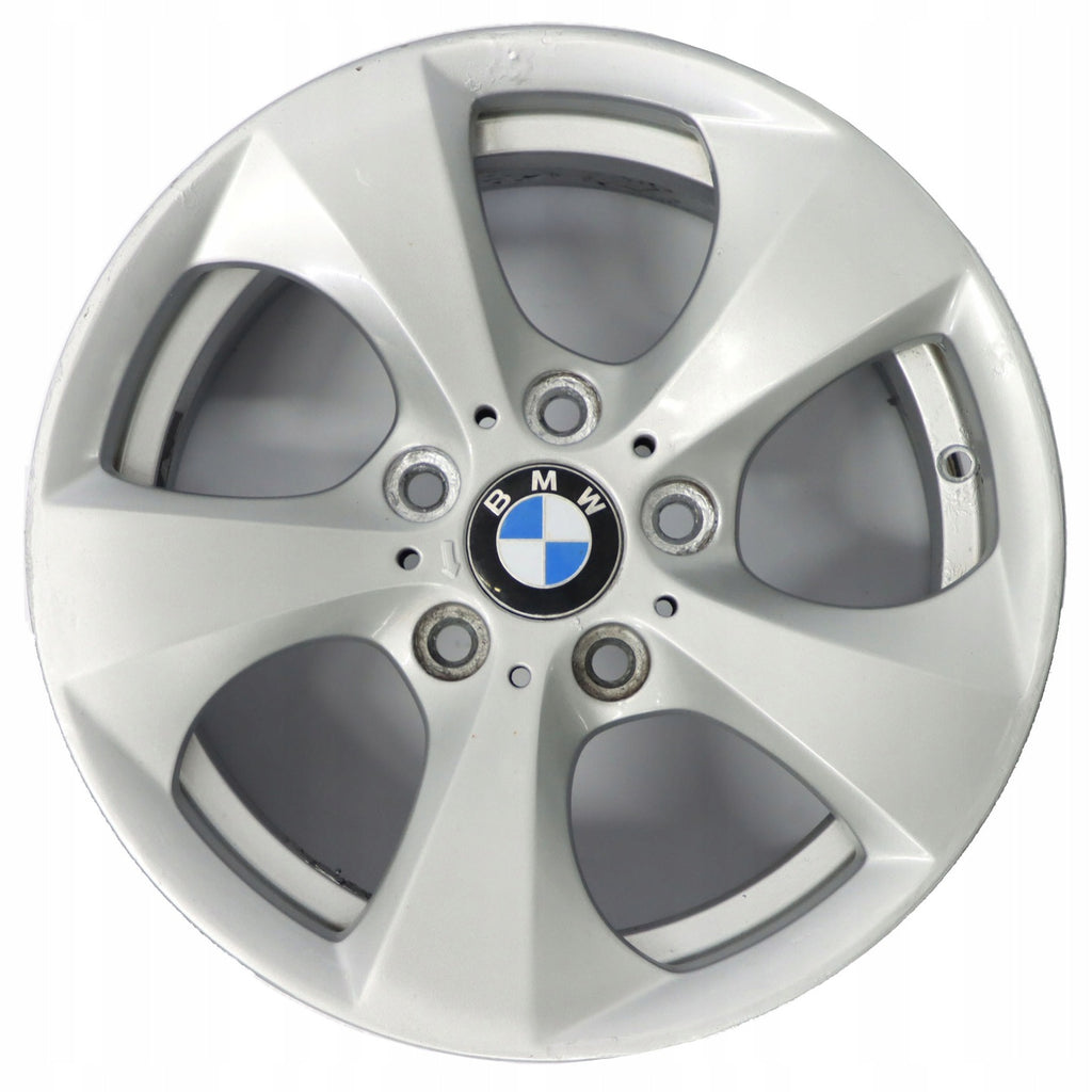 1x Alufelge 16 Zoll 7.0" 5x120 31ET Glanz Silber 6795805 BMW E91 F30 E90