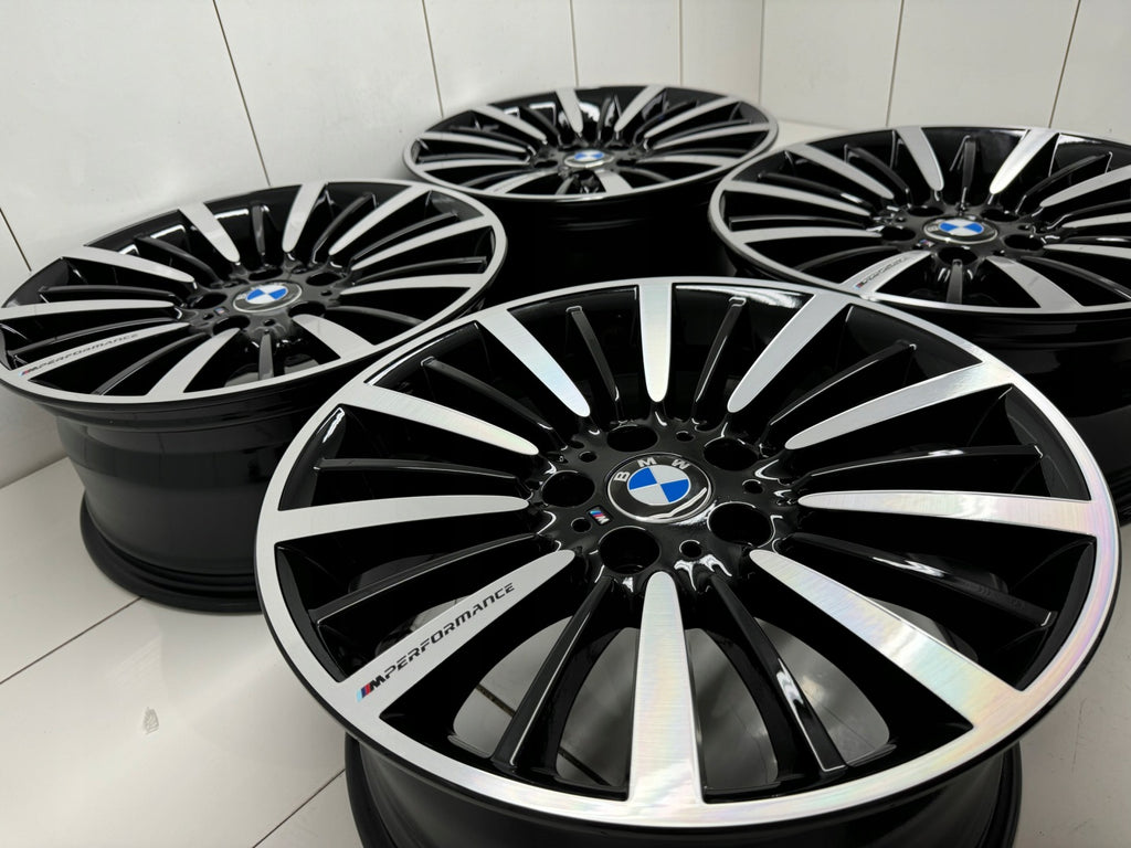 4x Alufelge 18 Zoll 8.0" 5x120 34ET Glanz Silber BMW F30 E90 Rim Wheel FEL2195966726mp