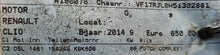 Laden Sie das Bild in den Galerie-Viewer, Motor Renault Clio I K9KB608 1.5 DCI 154TKm 2014 Diesel Engine Unkomplett MOT6744744022cy