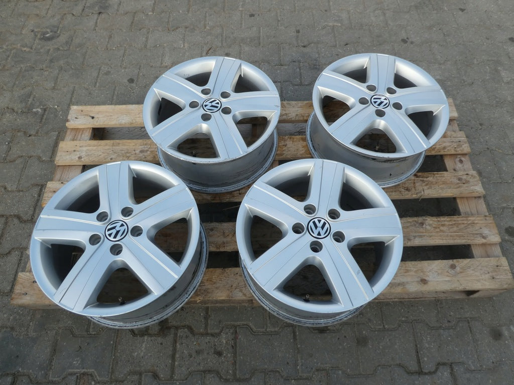 4x Alufelge 17 Zoll 7.0" 5x120 55ET Glanz Silber 7H0601025 VW T6 T5 Rim Wheel FEL3479768168vl