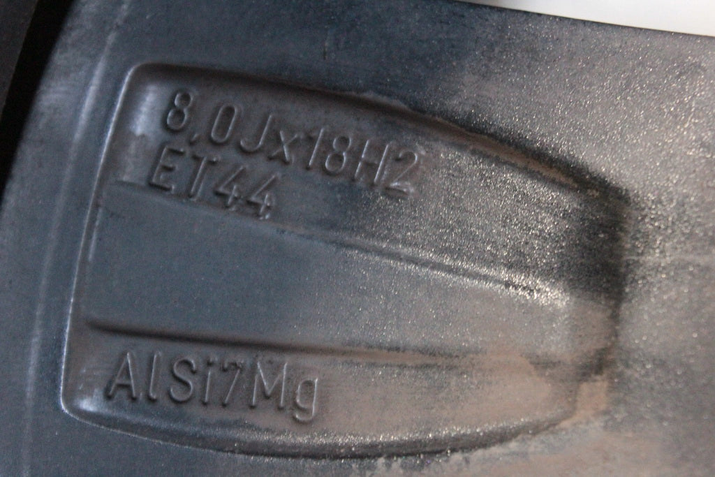 1x Alufelge 18 Zoll 8.0" 5x112 44ET Glanz Schwarz 3V0601025 Skoda Superb Iii FEL2910362888gh