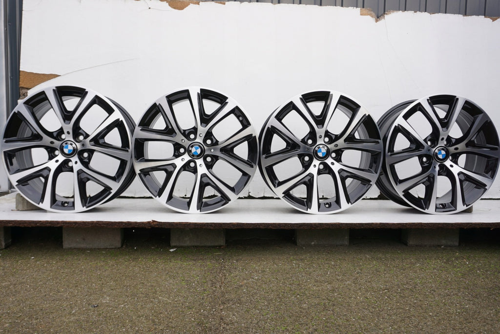 4x Alufelge 17 Zoll 6.5" 5x112 39ET Glanz Silber 6856076 BMW Rim Wheel FEL9611552061he