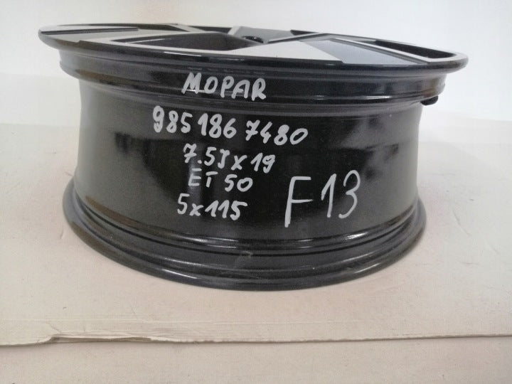 1x Alufelge 19 Zoll 7.5" 5x115 50ET Glanz Schwarz 9851867480 Opel Grandland X FEL5068992905xq