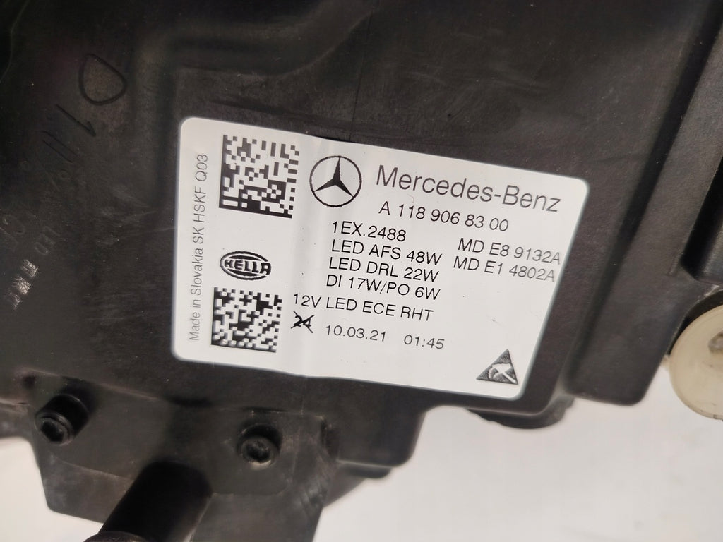 Frontscheinwerfer Mercedes-Benz Cla A1189068300 Full LED Links Headlight SCH8179854993li