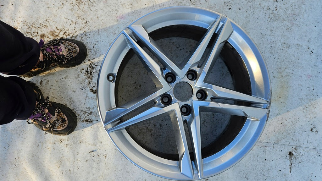 2x Alufelge 18 Zoll 8.0" 5x112 40ET Glanz Silber 8W0601025 Audi A5 A4 Rim Wheel FEL7584722453yr