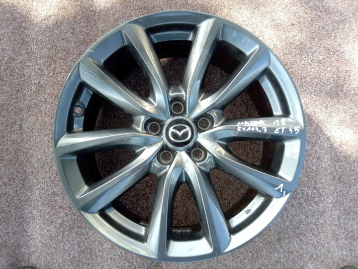1x Alufelge 18 Zoll 5x114.3 9965657080 Mazda Rim Wheel FEL1585746946fx