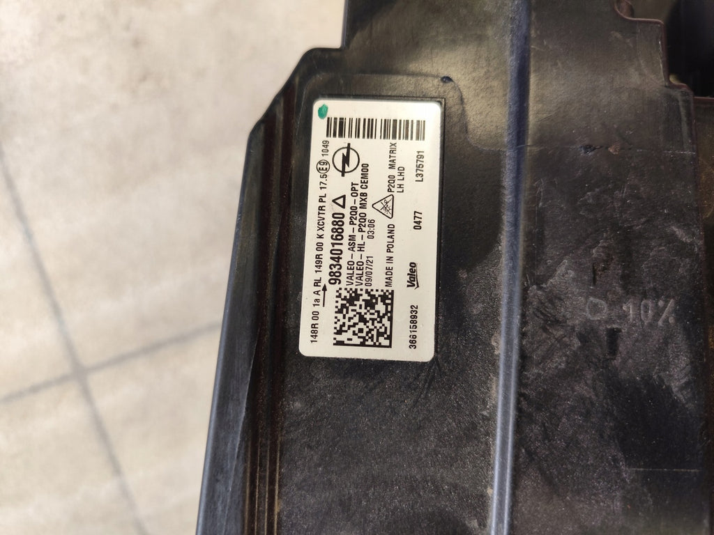 Frontscheinwerfer Opel Mokka 9834016880 LED Links Scheinwerfer Headlight SCH2739649438uc