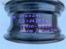 Load image into Gallery viewer, 1x Alufelge 14 Zoll 5.5" 4x100 47ET 52910-B9300 Hyundai Rim Wheel FEL4792570320iz