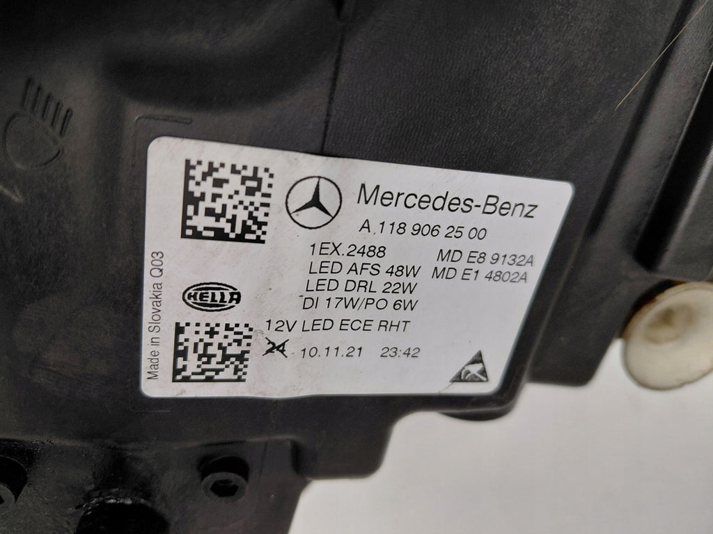 Frontscheinwerfer Mercedes-Benz Cla A1189062500 Full LED Links Headlight SCH7846510770ay