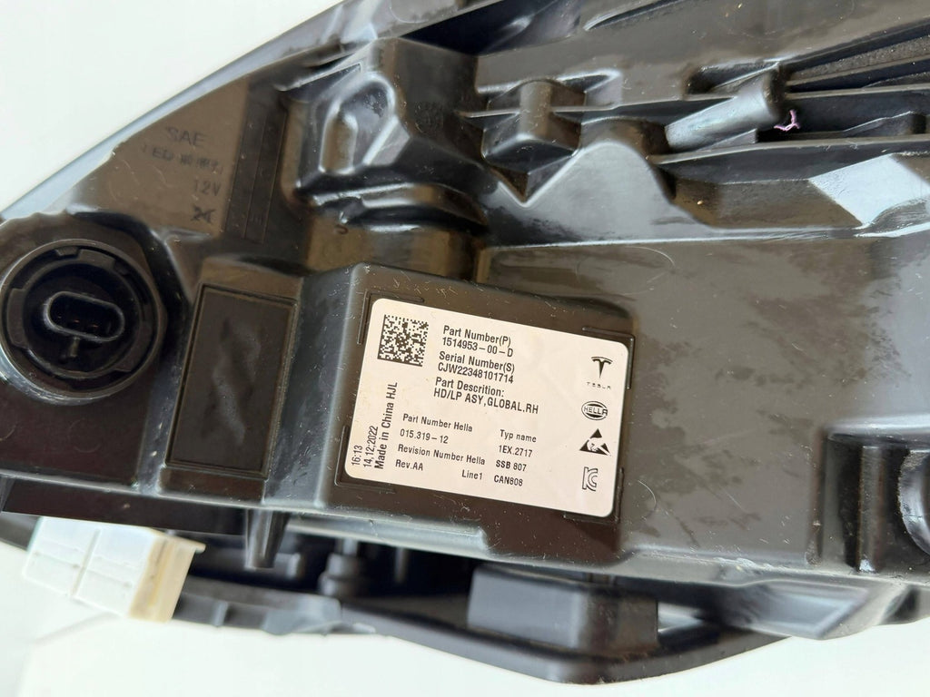 Frontscheinwerfer Tesla 3 1514953-00-D LED Rechts Scheinwerfer Headlight SCH6434004765ux