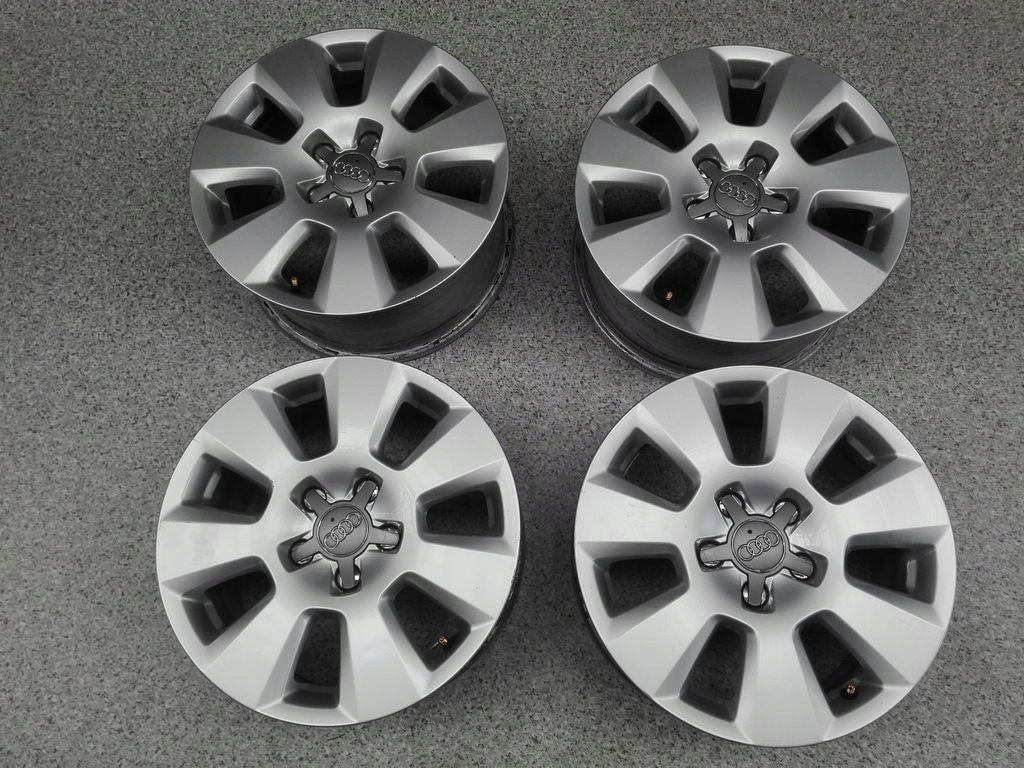 4x Alufelge 16 Zoll 7.5" 5x112 37ET Glanz Silber 4G0601025 Audi A6 C7 Rim Wheel