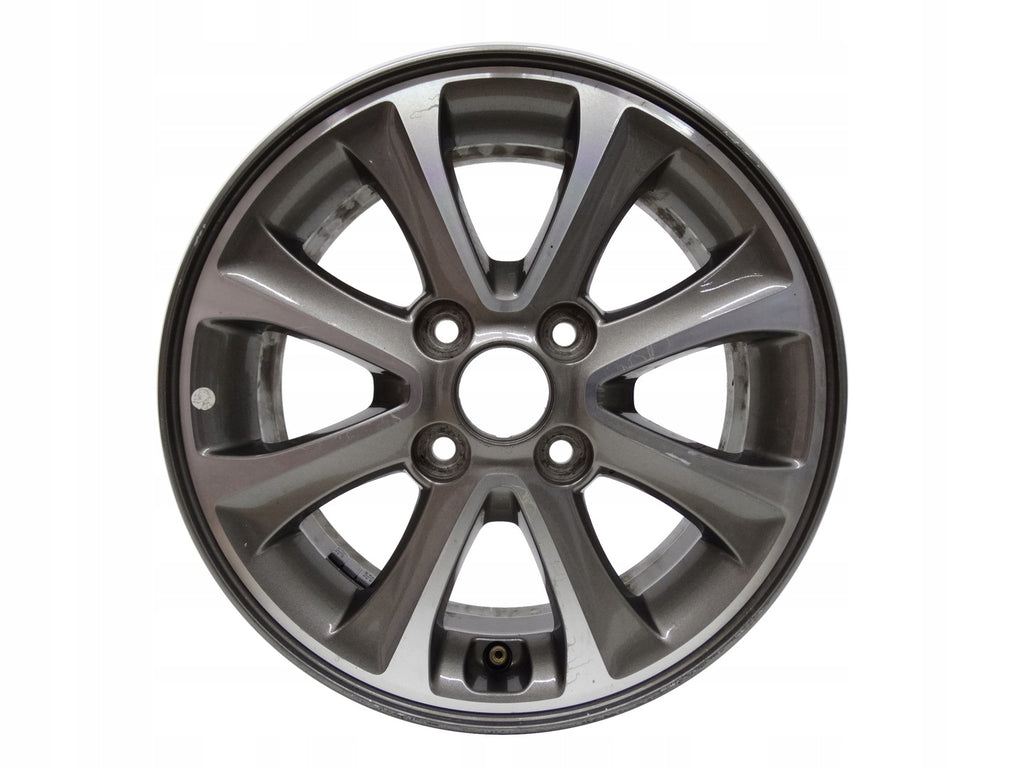 1x Alufelge 14 Zoll 5.5" 4x100 47ET Glanz Grau 52910-B9200 Hyundai I10 Rim Wheel