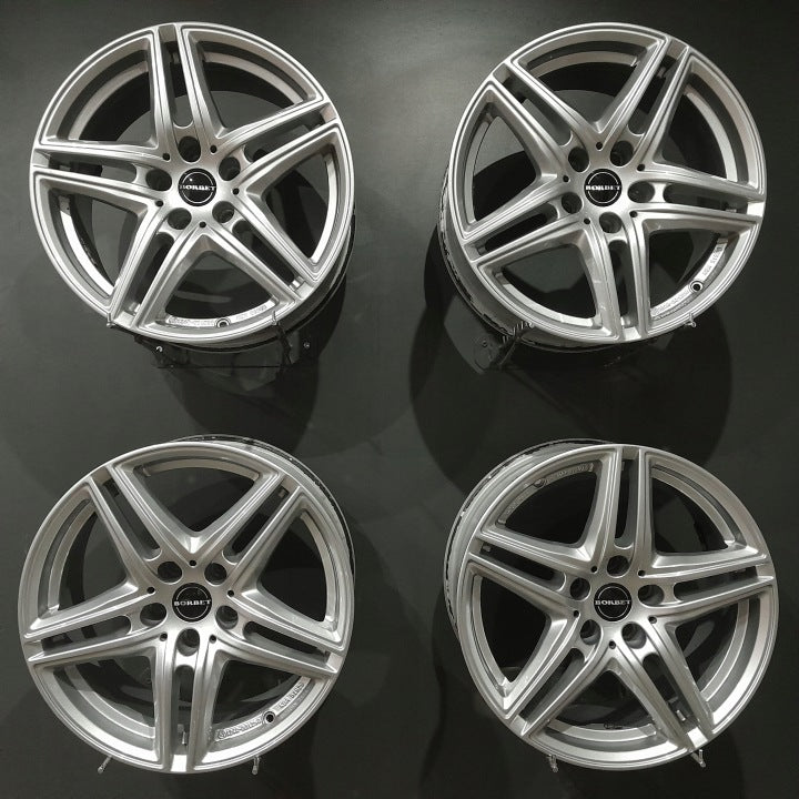 4x Alufelge 17 Zoll 7.5" 5x112 27ET Glanz Silber KBA51525 BMW 3 G21 G20 FEL5604937746aq
