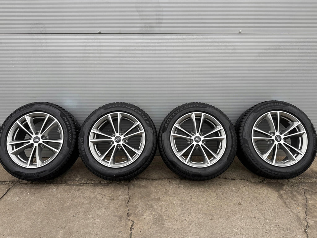 4x Alufelge 17 Zoll 7.5" 5x112 27ET Glanz Grau Audi A6 C6 Allroad B8 Mg FEL6938008308hh