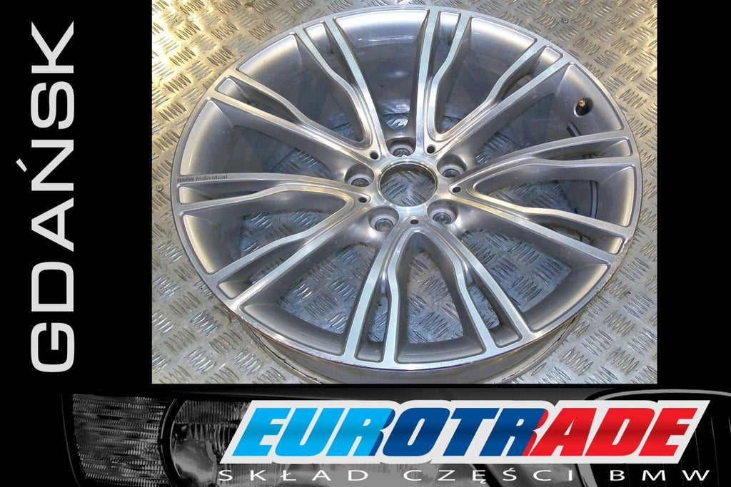 1x Alufelge 20 Zoll 10.0" 5x120 40ET Glanz Silber 7847310 BMW X5 F15 F16 FEL7761674780uv