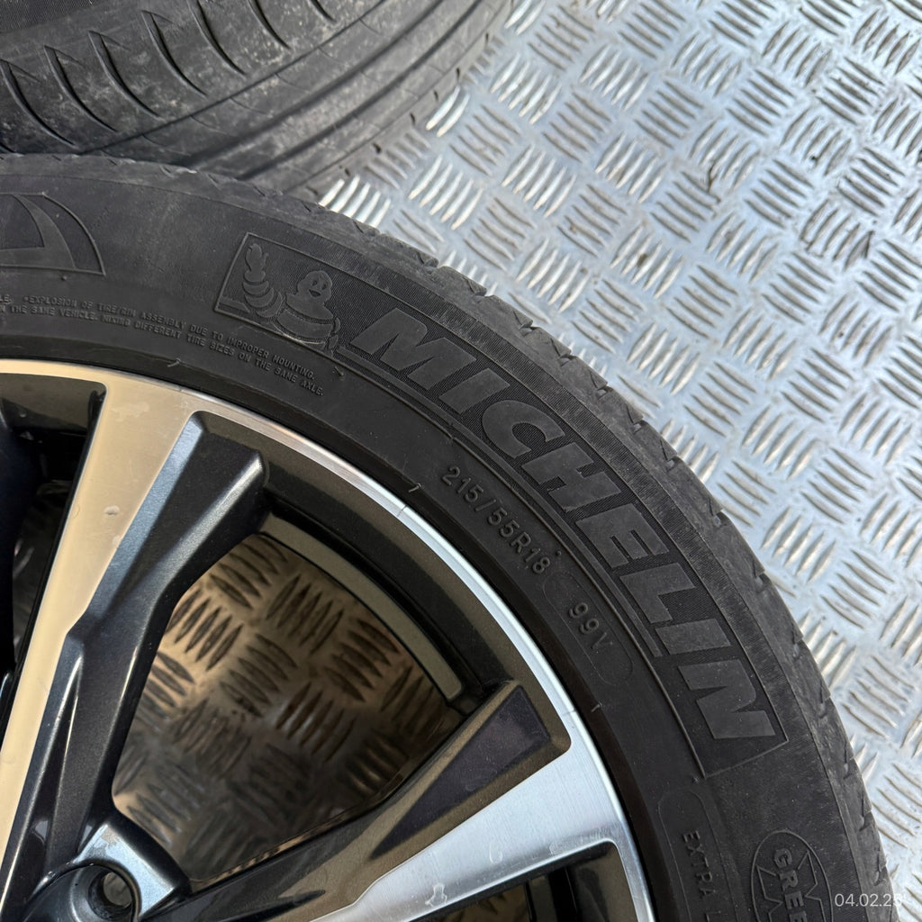 4x Alufelge 18 Zoll 7.0" 5x114.3 40ET Glanz Graphit HV03BMB94 Mg Qashqai Ii FEL8505561508le