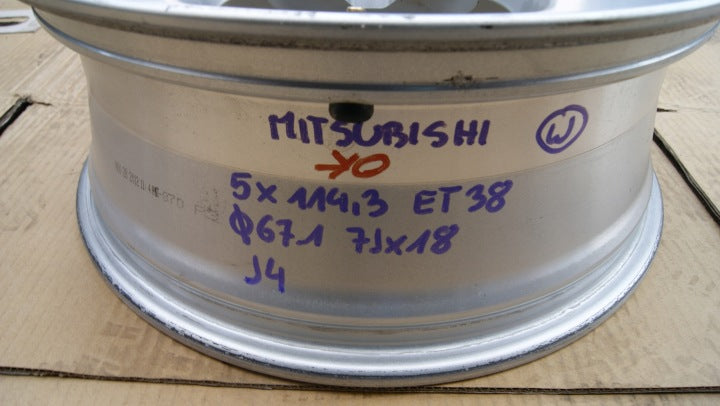 1x Alufelge 18 Zoll 7.0" 5x114.3 Mitsubishi Rim Wheel FEL5963900475qc