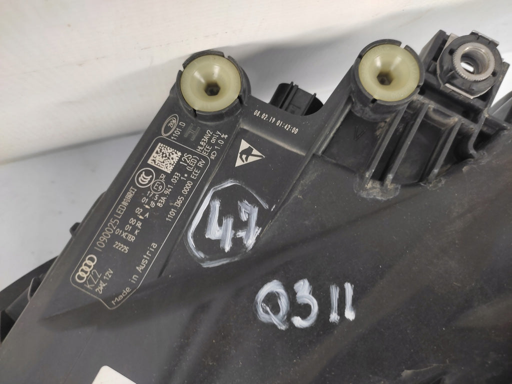 Frontscheinwerfer Audi Q3 83A941033 Full LED Links Scheinwerfer Headlight SCH3957652707hd