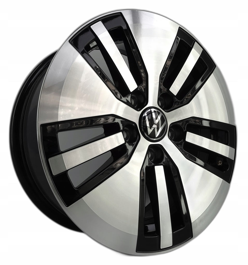 4x Alufelge 16 Zoll 6.5" 5x112 46ET Glanz Schwarz 5GE601025 VW Golf Rim Wheel FEL6308916914ws