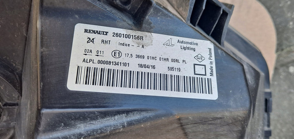 Frontscheinwerfer Dacia Duster 260100156 Rechts Scheinwerfer Headlight