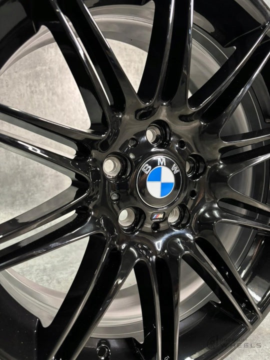 1x Alufelge 19 Zoll 8.0" 5x120 37ET Glanz Schwarz 8037141 BMW E91 E93 E90 E92 FEL5316237261bh
