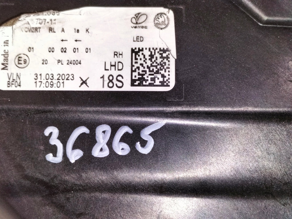 Frontscheinwerfer Skoda Karoq 57B941036 LED Rechts Scheinwerfer Headlight SCH7529076727as