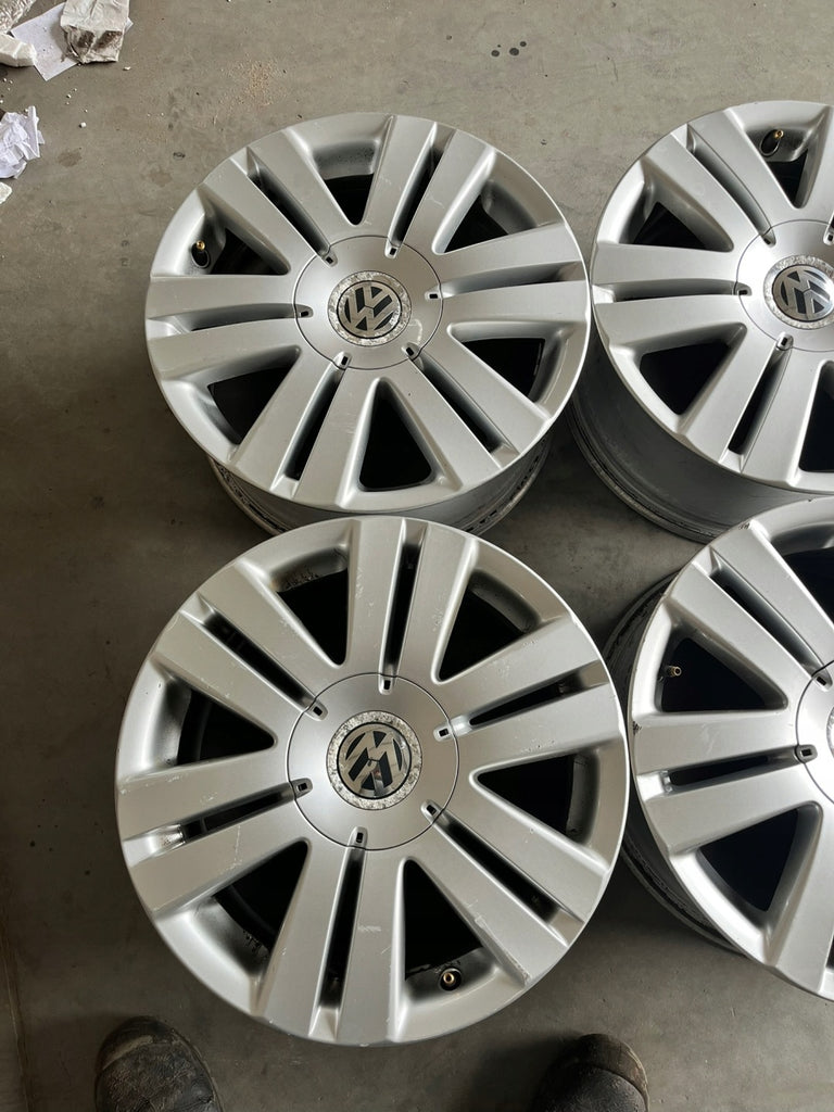 4x Alufelge 16 Zoll 7.0" 5x112 45ET Glanz Silber 87169090 VW Passat Rim Wheel FEL8894103487ra
