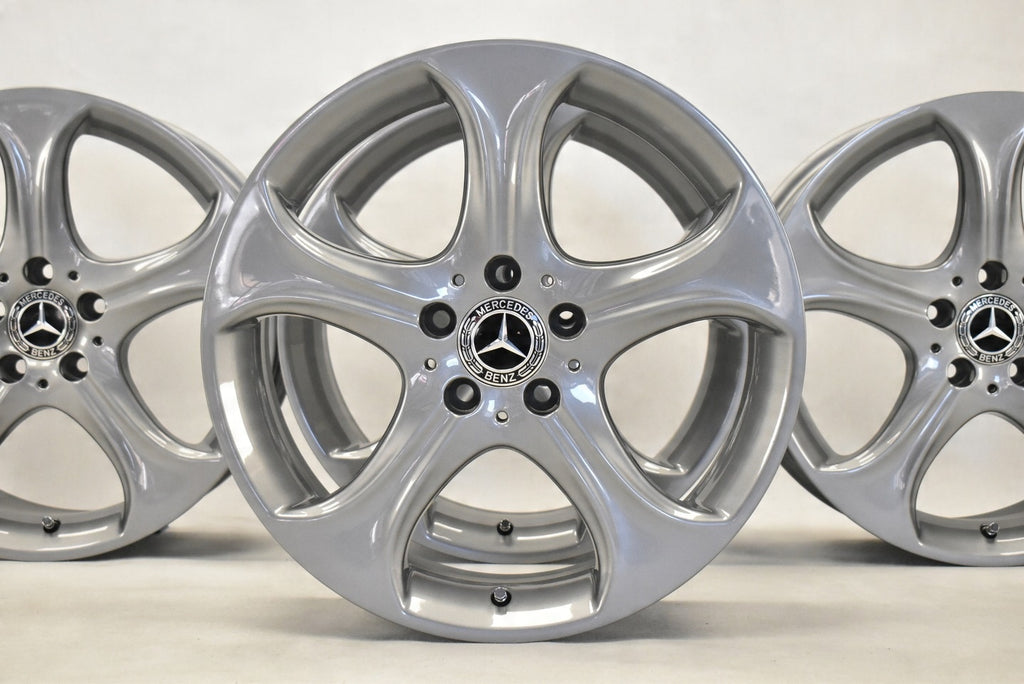 4x Alufelge 18 Zoll 7.5" 5x112 44ET Glanz Grau A2054010600 Mercedes-Benz
