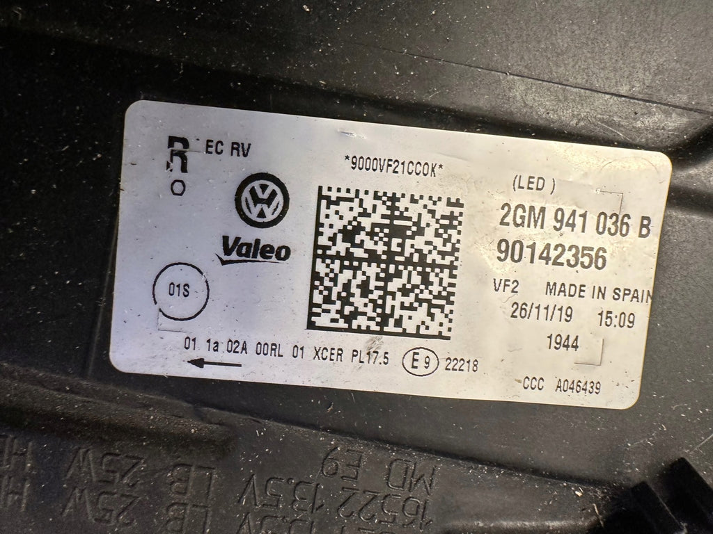 Frontscheinwerfer VW T-Cross 2GM941036B LED Rechts Scheinwerfer Headlight