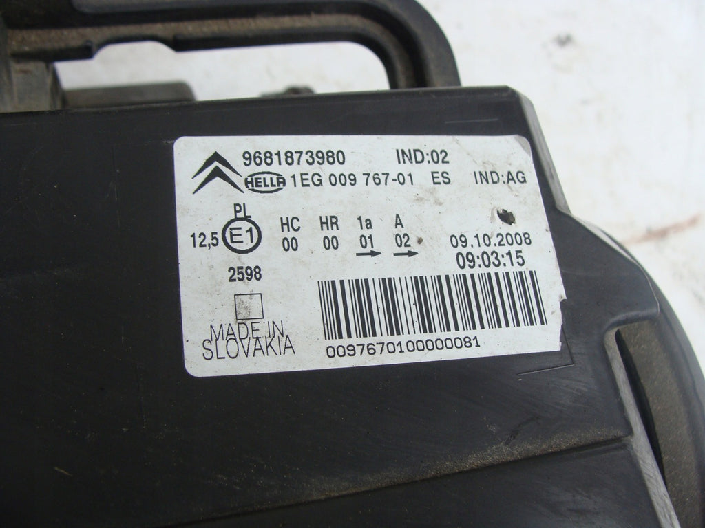 Frontscheinwerfer Citroën C3 Picasso 9681873980 Links Scheinwerfer Headlight