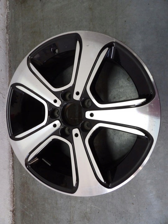 1x Alufelge 17 Zoll 7.5" 5x112 52ET Glanz Schwarz A2464011500 Mercedes-Benz W246 FEL6877190674lm