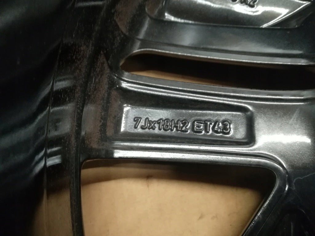 1x Alufelge 18 Zoll 7.0" 5x112 43ET Glanz Schwarz 5FJ601025 Seat Tarraco FEL2262406267it