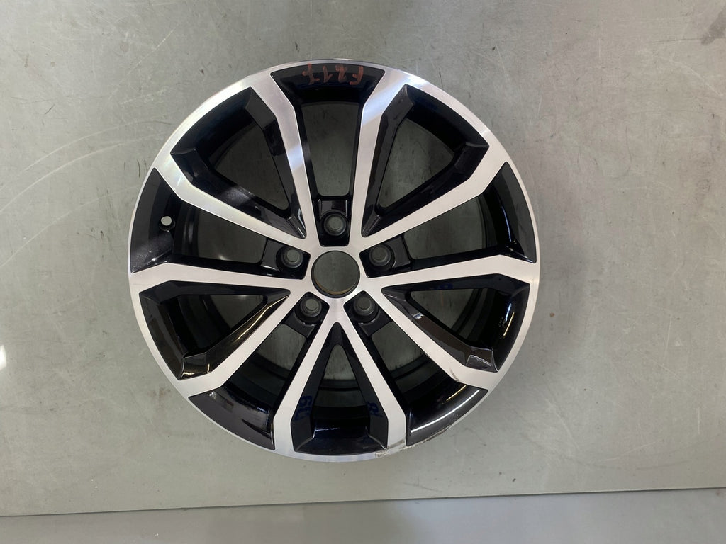 1x Alufelge 17 Zoll 7.0" 5x112 49ET Glanz Schwarz 5E0601025AE Skoda Octavia Iii