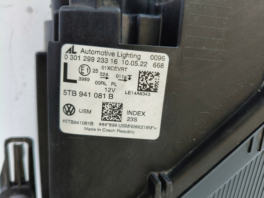 Frontscheinwerfer VW Touran 5TB941081B Full LED Links Scheinwerfer Headlight