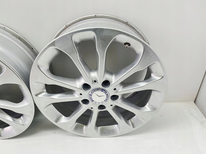 4x Alufelge 17 Zoll 6.5" 5x112 38ET Glanz Silber A1564011700 Mercedes-Benz Gla FEL3715964655iy