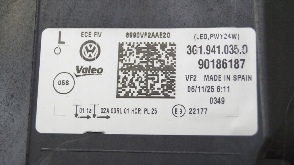 Frontscheinwerfer VW Passat B8 3G194103581 LED Links Scheinwerfer Headlight SCH7940580343rh