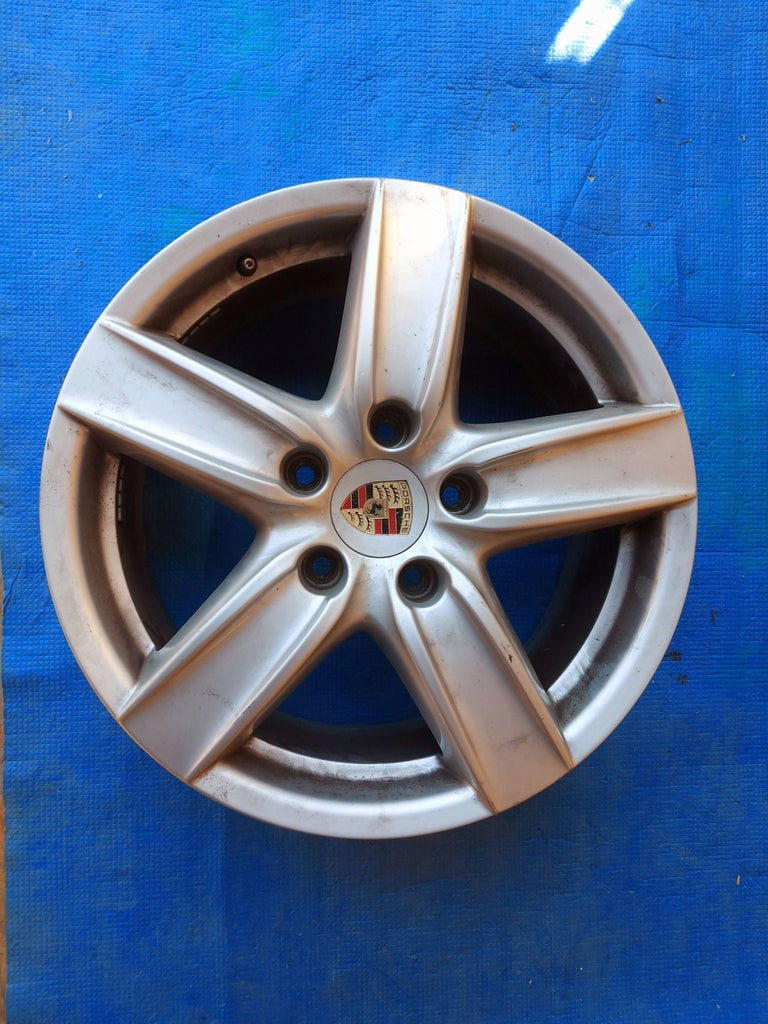 1x Alufelge 18 Zoll 8.0" 5x130 53ET Matt Silber 7P5601025 Porsche Cayenne 92a FEL1535624042hn