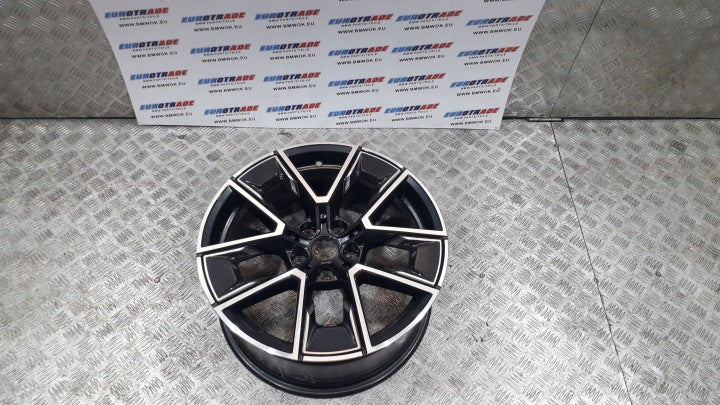 1x Alufelge 18 Zoll 8.5" 5x112 36ET Glanz Schwarz 8747286 BMW I4 G26 Rim Wheel FEL6572481876vl