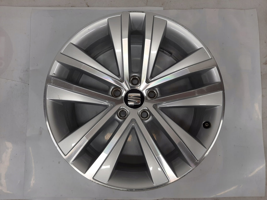 1x Alufelge 18 Zoll 7.5" 5x112 35ET Glanz Silber 7N0601025F Seat Alhambra Sharan FEL8824549749zt