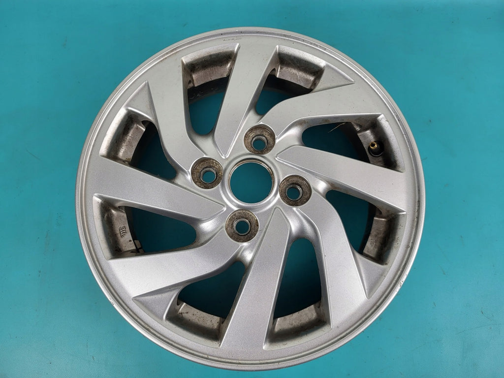 1x Alufelge 14 Zoll 4.5" 4x100 46ET Glanz Silber Mitsubishi Colt Rim Wheel FEL2243611225by