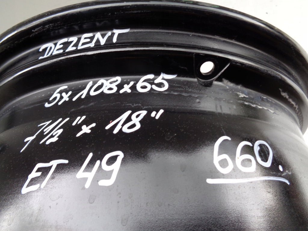 1x Alufelge 18 Zoll 7.5" 5x108 49ET KBA52502 Ford I Rim Wheel FEL7579833665rx