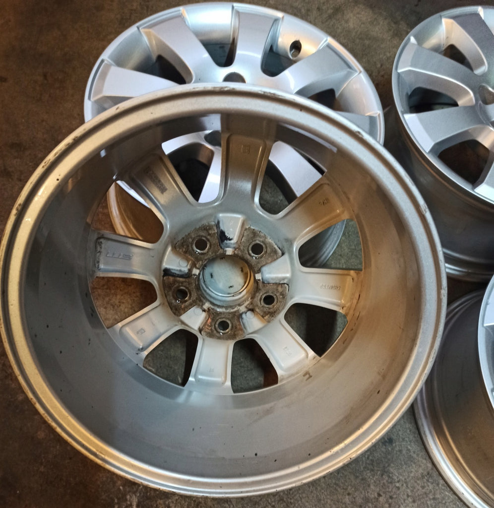 4x Alufelge 15 Zoll 6.5" 5x110 35ET Glanz Silber Opel Rim Wheel FEL7841290907oo