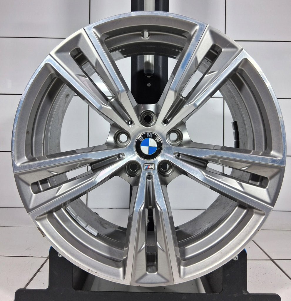 1x Alufelge 18 Zoll 8.0" 5x120 20ET Glanz Grau 8091464 BMW Rim Wheel FEL7142379809fm