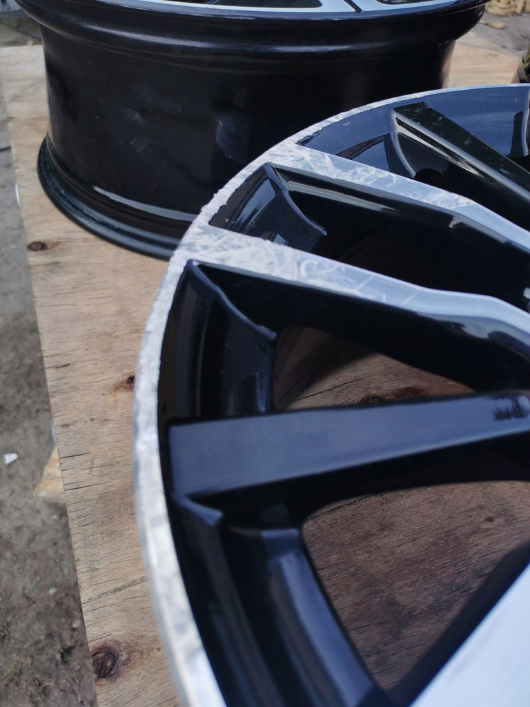 1x Alufelge 16 Zoll 7.0" 5x108 50ET Glanz Schwarz 31445798 Volvo Rim Wheel