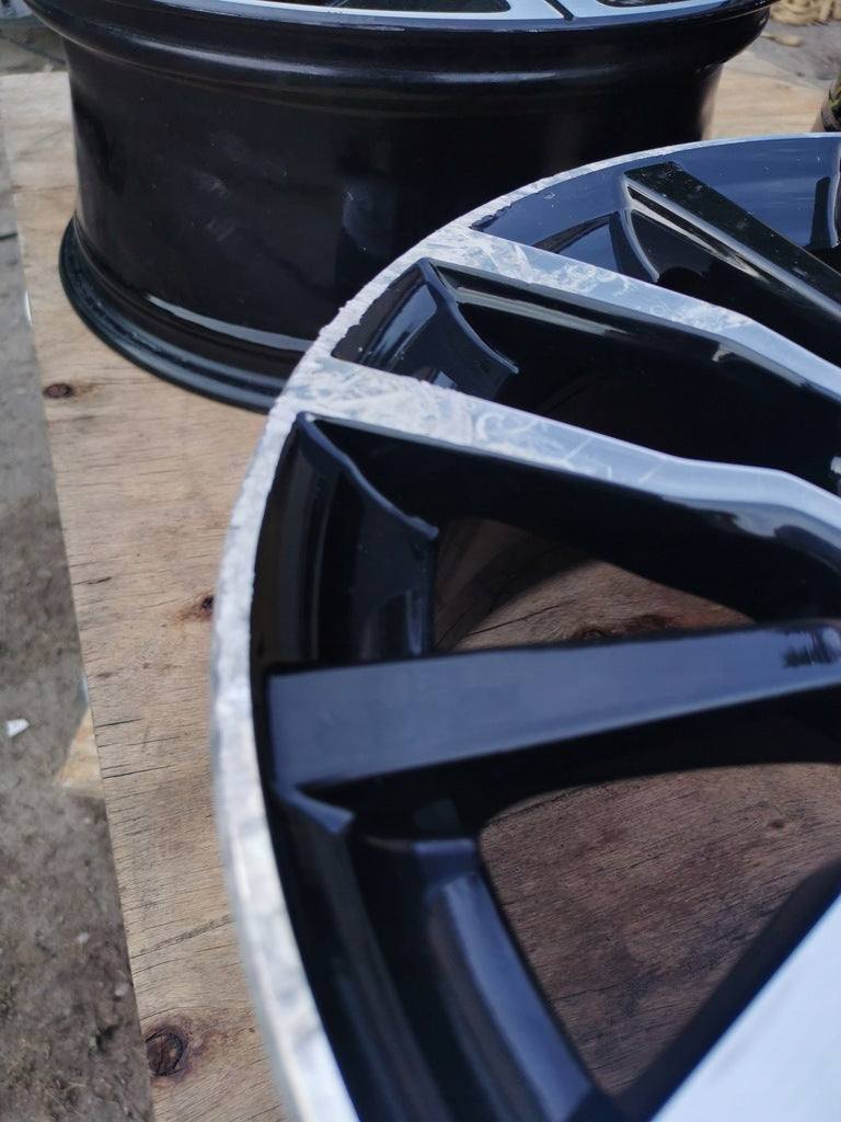 1x Alufelge 16 Zoll 7.0" 5x108 50ET Glanz Schwarz 31445798 Volvo Rim Wheel FEL5048789970zx